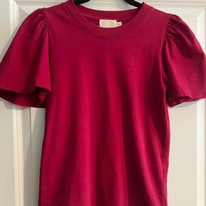 Nation LTD Red Flutter Savanna Top